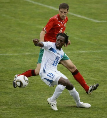 El 11 que utilizó Honduras en el amistoso con Bielorrusia en 2010 previo al Mundial de Sudáfrica