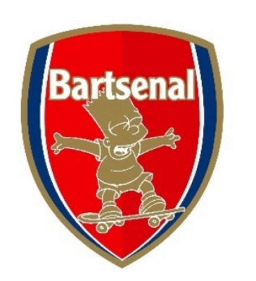 Escudos de clubes de Inglaterra al estilo de los Simpsons