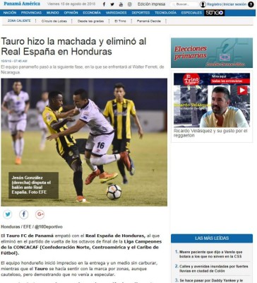 PORTADAS: Así titulan los medios la eliminación de Real España por Tauro