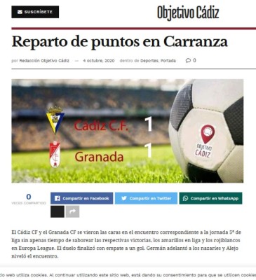 'Dolor de cabeza constante': Lo que dice la prensa del Choco y Cádiz tras el empate con Granada