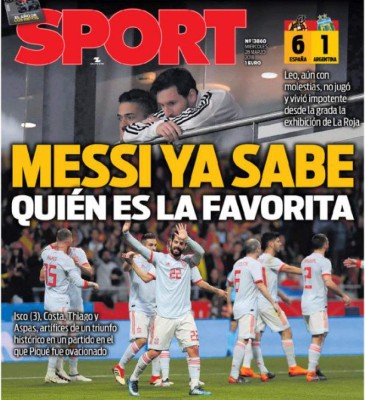 Sin piedad las portadas contra Argentina: 'Vergüenza mundial y Sampaliza'