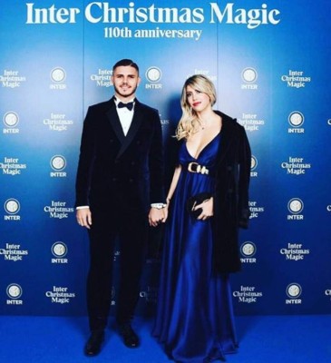 ¡De lujo! David Suazo junto a Icardi en la fiesta de Navidad del Inter de Milán
