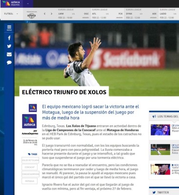 Prensa Mexicana: 'Ladraron los perros' y 'Xolos mordió al Motagua'