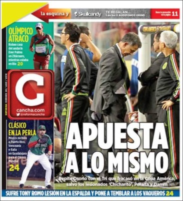 Portadas de los diarios deportivos en el mundo este viernes 26 de agosto