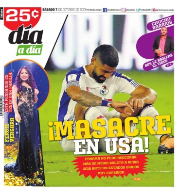 Portadas de diarios destrozan a selección de Panamá luego de goleada ante EEUU