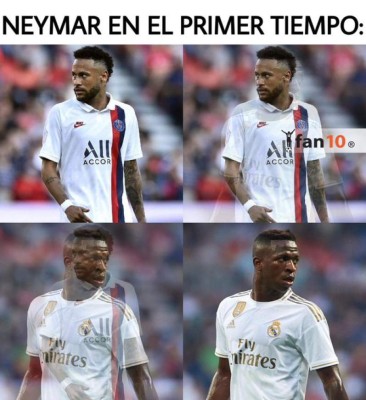 ¡Vinícius es protagonista! PSG se mete a semifinales, pero los memes despedazan a Neymar