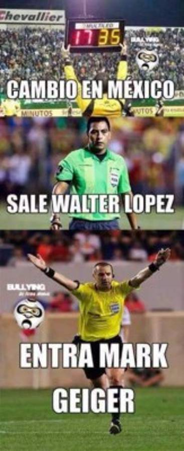 Fusilan con memes a Mark Geiger por arbitraje a favor de México