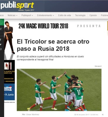 Así amaneció prensa mexicana luego de triunfo ante Honduras en el Azteca