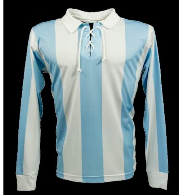 Todas las camisas que ha utilizado la selección de Argentina en la historia de los Mundiales
