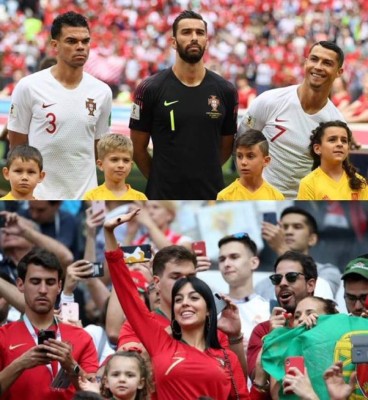 ¡Muy sexy y en faldita! Georgina, la novia de Cristiano, se roba las miradas en Rusia