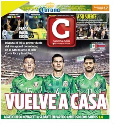 Portadas de hoy: Argentina se rinde a Messi y Honduras a ''TRUMPear'' a EUA