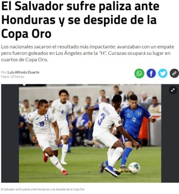 ¡Paliza! La prensa internacional y sus titulares tras la goleada de Honduras a El Salvador&nbsp;&nbsp;