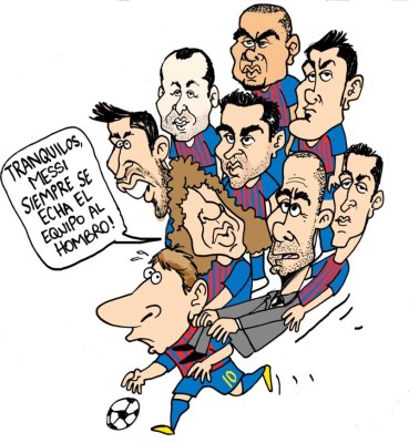 Las Mejores Caricaturas de Lionel Messi por Garabatos.