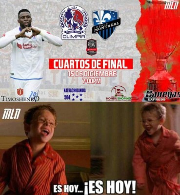 A verlo por TV: Los memes revientan a Motagua previo al Olimpia-Montreal por la Concachampions