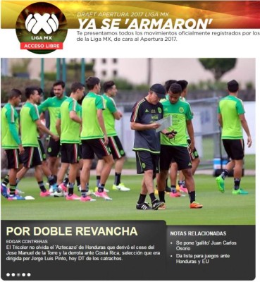 Lo que amaneció diciendo la prensa mexicana sobre partido ante Honduras