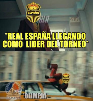 Los memes no perdonan a Real España tras ser goleado por Olimpia en el clásico; Motagua tampoco se salva