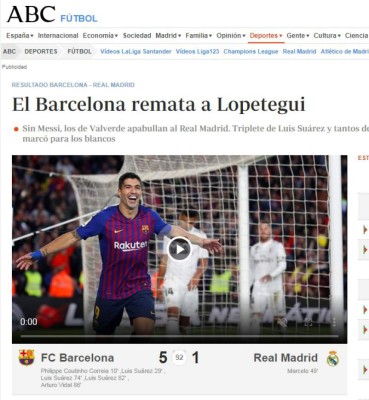 Lo que dice la prensa sobre el Barcelona-Real Madrid: 'A la calle'
