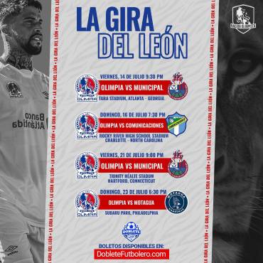 ¡El campeón no conoce el triunfo en su gira! Municipal derrota al Olimpia en el tercer juego amistoso de pretemporada