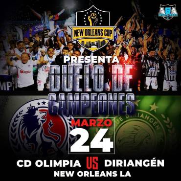 New Orleans se convertirá en la casa del fútbol con visitas de lujo: David Suazo, el Olimpia de Pedro Troglio y homenaje a Eulogio Palacios