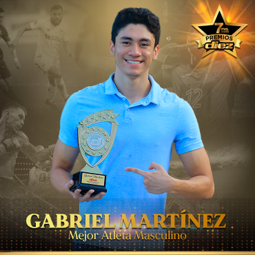 El nadador Gabriel Martínez fue el Mejor Atleta Masculino.
