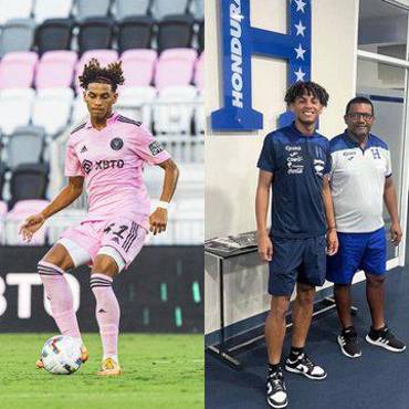 David Ruiz posa con orgullo con los colores nacionales.