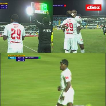 Alberth Elis ingresó al minuto 70 en la victoria de Olimpia ante Juticalpa.