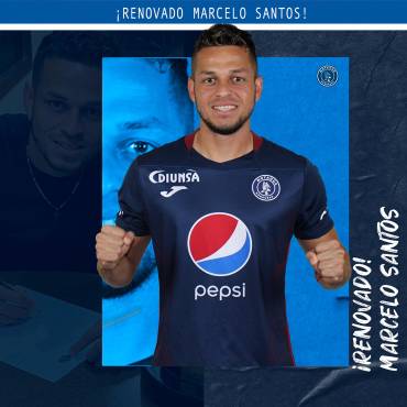 En sus redes sociales oficiales, Motagua informó que el lateral derecho Marcelo Santos renovó por dos torneos.