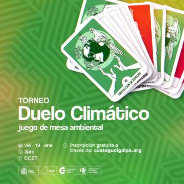 CCE en Tegucigalpa organiza torneo de Duelo Climático, juego de mesa hondureño, y otras actividades