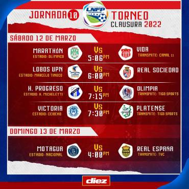 Oficial: Así se jugará la Jornada 10 en el Clausura 2022; Marathón cambia de hora y estadio