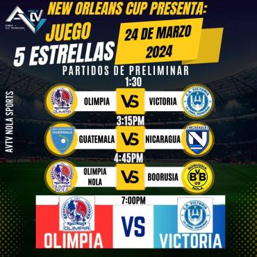 Una jornada cargada de fútbol en New Orleans.