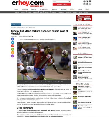 FIFA destaca clasificación de Honduras a Corea y esto dice la prensa tica