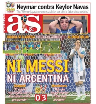 ¡BRUTAL! Las portadas de todo el mundo contra Argentina: 'Damos pena'