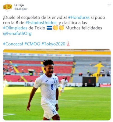 '¡Duele de envidia!', los titulares de los ticos y medios internacionales tras la clasificación de Honduras los Juegos Olímpicos de Tokio 2021&nbsp;&nbsp;&nbsp;