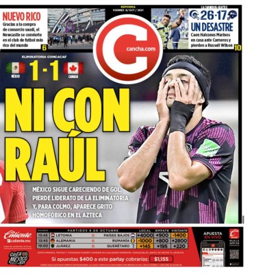 ¡Exhibidos, maldición, sin gol! Prensa mexicana fulmina al tri, euforia en El Salvador; drama en Costa Rica y Honduras