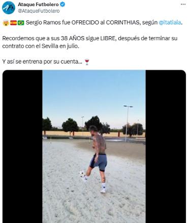 Sergio Ramos se machaca para afrontar su nuevo desafío: acuerdo verbal con sorpresivo club