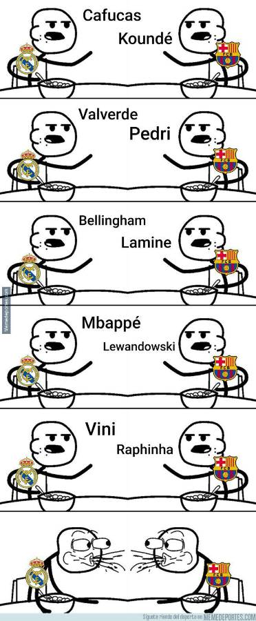 Los otros crueles memes que dejó la paliza del Barcelona al Real Madrid en el clásico; no perdonan a Ancelotti