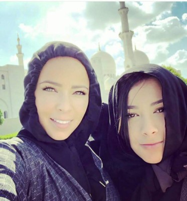 La bella esposa de Keylor Navas se dejó seducir por Abu Dhabi