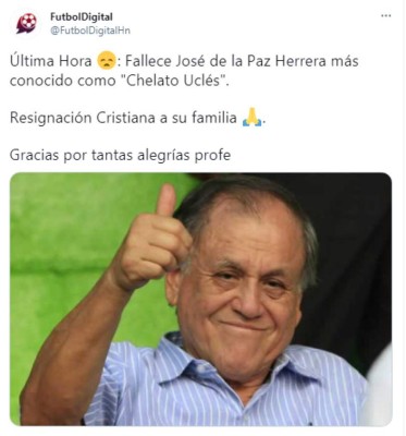 'Se apagó la luz más brillante del fútbol de Honduras': Los desgarradores mensajes tras la muerte de Chelato Uclés