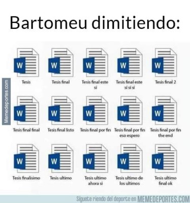Messi y el Barcelona celebran: Los crueles memes de la renuncia de Bartomeu como presidente
