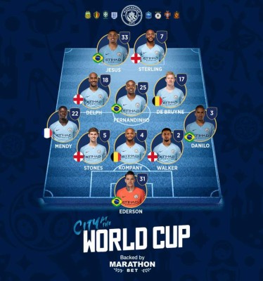¡DE LUJO! El 11 del Manchester City presente en cuartos del Mundial de Rusia