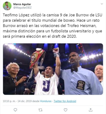 Lo que dicen los medios luego de que Teófimo López ganara el título mundial