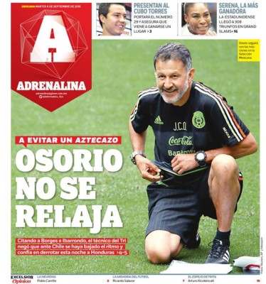 Titulares de la prensa azteca previo al México-Honduras: 'No más osos'