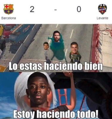 Los memes destrozan al Real Madrid por la remontada del Barcelona contra el Levante