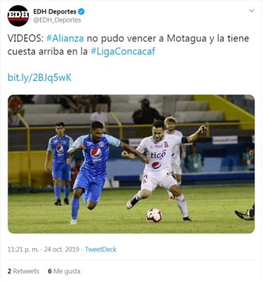 ¡Tras el empate! Esto dicen los medios internacionales del juego entre Alianza y Motagua
