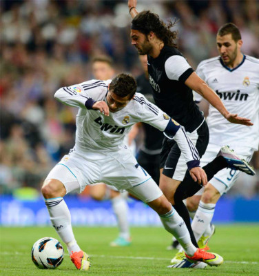 Goleada del Real Madrid al Málaga.