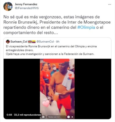 'Un equipo grande no puede dar esta imagen, genera vergüenza y pena': prensa deportiva explota luego de que vicepresidente de Surinam regalara dinero al Olimpia&nbsp;&nbsp;