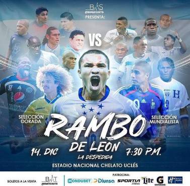 Se espera un tremendo espectáculo en la despedida de Rambo de León en el estadio Nacional de Tegucigalpa.