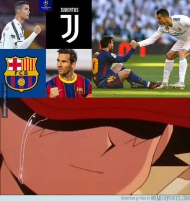 Los memes revientan a Messi, el VAR y Barcelona por ser goleados por la Juventus de Cristiano Ronaldo