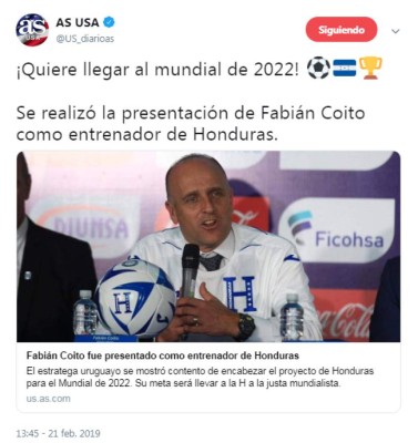 ¡Nueva era! Así reacciona la prensa tras la llegada de Fabián Coito a la 'H'