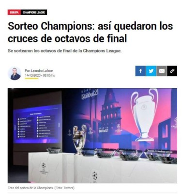 Sorteo de la Champions League: Barcelona-PSG, el cruce del morbo entre Messi y Neymar